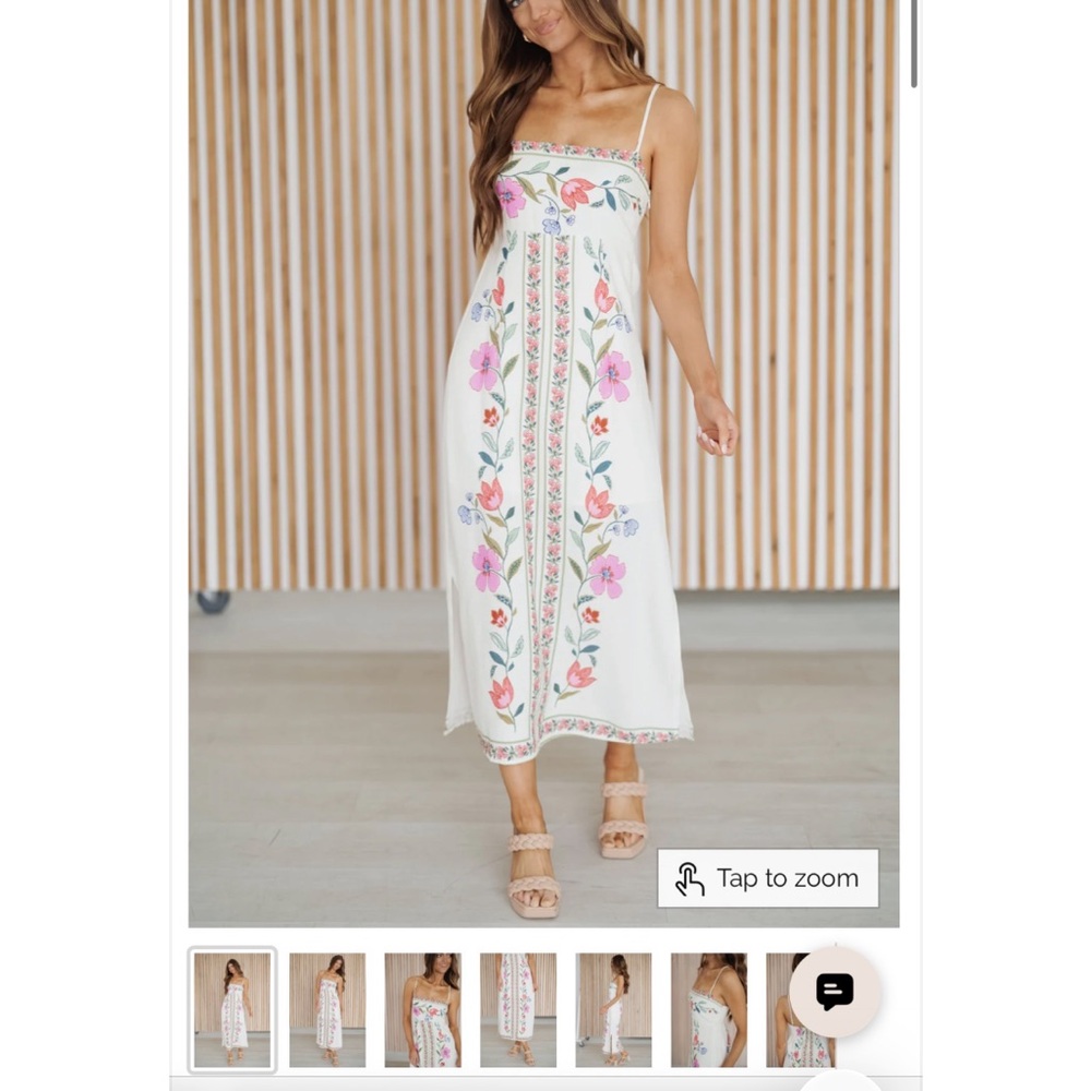 Floral Embroidered Maxi Dress Landry Kate